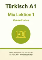 Vorschau - Spiele - Türkisch A1 – Vokabeln lernen: Vokabelkarten Bundle Lektion 1 zu Grußformeln, Befinden, Familie und Herkunft (auch Deutsch A1 DaZ/DaF) - Seite 1