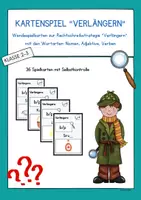Vorschau - Stationenlernen - Kartenspiel zur Rechtschreibstrategie Verlängern - Deckblatt