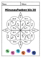 Vorschau - Arbeitsblätter - Rechenmandalas bis 20 ohne Zehnerübergang - Seite 3