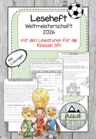 Vorschau - Arbeitsblätter - Fußball Weltmeisterschaft 2026: Leseheft zur WM. Kl.3/4 - Deckblatt
