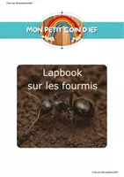 Aperçu - Feuilles d'exercices - Lapbook sur les fourmis Monpetitcoindief - Page de couverture