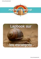Aperçu - Feuilles d'exercices - Lapbook sur les escargots Monpetitcoindief - Page de couverture