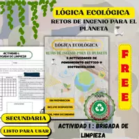 Vista previa - Hojas de trabajo - GRATIS Día del Medio Ambiente: Reto de Lógica Ambiental | ESO y Bachillerato - Portada