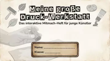 Vorschau - Unterrichtsreihen - Stempeldruck Werkstatt Kunst 34 PLUS Lernposter - Seite 1
