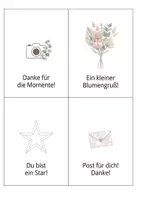 Vorschau - Bildkarten - Boho Danke-Karten für Kinder - Abschied & Schuljahresende - Seite 3