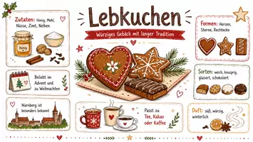 Vorschau - Arbeitsblätter - Arbeitsblätter zum Thema "Lebkuchen" + Lösung & MP3 + Mindmap + Infografik - Seite 1