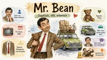Vorschau - Arbeitsblätter - Lernposter + Arbeitsblätter zum Thema "Mr. Bean" + Lösung & MP3 + Mindmap + Infografik - Seite 2