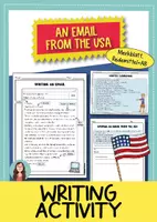Vorschau - Arbeitsblätter - E-Mail schreiben Englisch | Writing an Email from the USA | Arbeitsblatt - Deckblatt