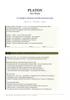 Vorschau - Arbeitsblätter - Platon, Der Staat, Politeia, Klasse 11, 12 | Gerechtigkeit, Idealstaat, Philosophenherrschaft | Seelenlehre, Logos | Höhlengleichnis, Ständelehre | Popper, Offene Gesellschaft, Kritik | sofort einsetzbar - Deckblatt