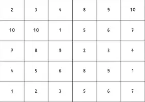Vorschau - Arbeitsblätter - Mathe Bingo Division zum kleinen Einmaleins - Seite 3