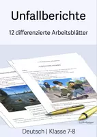 Vorschau - Arbeitsblätter - Berichte schreiben - Materialpaket - Seite 1
