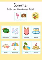 Vorschau - Arbeitsblätter - Materialpaket Sommer - Wahrnehmung fördern. Förderschule Geistige Entwicklung - Seite 1