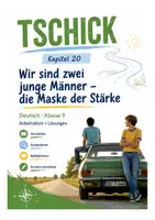 Vorschau - Arbeitsblätter - Tschick Kapitel 20: Wir sind zwei junge Männer – Identität, Rollenspiel & Erwachsenwerden analysieren - Deckblatt