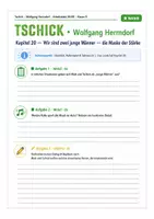 Vorschau - Arbeitsblätter - Tschick Kapitel 20: Wir sind zwei junge Männer – Identität, Rollenspiel & Erwachsenwerden analysieren - Seite 1