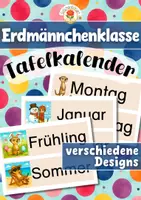 Vorschau - Bildkarten - Erdmännchenklasse - Tafelkalender (Klassentier) - Deckblatt