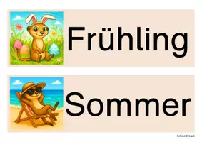 Vorschau - Bildkarten - Erdmännchenklasse - Tafelkalender (Klassentier) - Seite 1