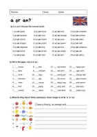Vorschau - Arbeitsblätter - a or an (Indefinite Article): Grammar (English) - Seite 1