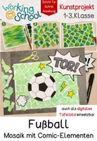 Vorschau - Mal- und Bastelvorlagen - Kunst | Fußball WM 2026 - Deckblatt
