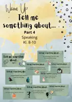 Vorschau - Präsentationen/Tafelbilder - Warm Up - Tell me something about... Part 4 - Speaking - Deckblatt