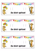 Vorschau - Mal- und Bastelvorlagen - Erdmännchenklasse - Stift | Geschenk (Klassentier) - Seite 2