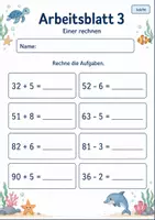 Vorschau - Arbeitsblätter - Rechnen bis 100 | Mathematik Klasse 2 | 7 Arbeitsblätter als PDF - Seite 3