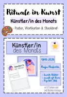 Vorschau - Arbeitsblätter - Rituale in Kunst: Künstler/in des Monats - Deckblatt