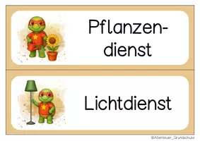 Vorschau - Anderer Materialtyp - Schildkrötenklasse Klassendienste Klassentier Schildkröte - Seite 2