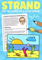 Vorschau - Arbeitsblätter - Pop Art Strand nach Keith Haring - Kunst für die Mittelstufe im Sommer - Deckblatt