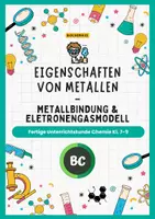 Vorschau - Stundenentwürfe - Eigenschaften von Metallen - Elektronengasmodell & Teilchenebene | Chemie Klasse 7 - 9 - Deckblatt