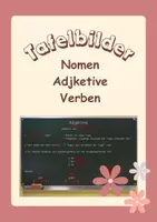 Vorschau - Präsentationen/Tafelbilder - Tafelbilder zu den Wortarten (Nomen, Adjektive, Verben) - Deckblatt