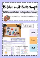 Vorschau - Arbeitsblätter - Lehrprobe: Gefühle darstellen - UE 4 - Kl. 3/4 - Deckblatt