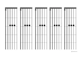 Vorschau - Bildkarten - Gitarren-Spickzettel/Schummelzettel A-Dur - Seite 3