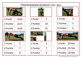 Vorschau - Stationenlernen - Bewegungsspiel im Sportunterricht: Strongman-Strongwoman workout - Seite 1
