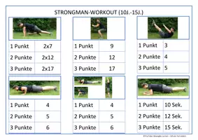 Vorschau - Stationenlernen - Bewegungsspiel im Sportunterricht: Strongman-Strongwoman workout - Seite 3