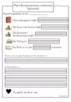 Vorschau - Arbeitsblätter - Spickzettel Buchpräsentation - Seite 3