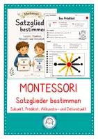 Vorschau - Stundenentwürfe - Montessori: Satzglieder bestimmen. Akkusativ- und Dativobjekt - Deckblatt