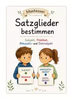 Vorschau - Stundenentwürfe - Montessori: Satzglieder bestimmen. Akkusativ- und Dativobjekt - Seite 1