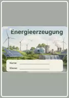 Vorschau - Arbeitsblätter - Energieerzeugung: Fossile & erneuerbare Energien · Klimawandel · Energiewende - vierfach differenziert + Extramaterial Förderbedarf - Seite 1
