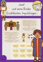 Vorschau - Stundenentwürfe - Josef und seine Brüder Erzählkarten Impulsfragen - Deckblatt