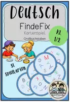 Vorschau - Spiele - Deutsch: FindeFix - Großbuchstaben (Kartenspiel) - Deckblatt