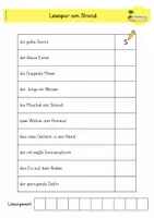 Vorschau - Arbeitsblätter - Lesespur am Strand (3-fach differenziert) - Seite 2