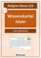 Vorschau - Text - 🌙 Wissenskartei Islam Klasse 3/4 - Deckblatt