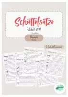 Vorschau - Arbeitsblätter - Schüttelsätze Fußball WM | 3-fach differenziert - Deckblatt
