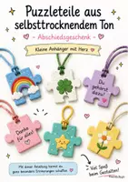 Vorschau - Mal- und Bastelvorlagen - Abschiedsgeschenk Puzzleanhänger aus Ton - Deckblatt