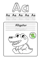 Vorschau - Arbeitsblätter - English Alphabet Coloring and Tracing - Seite 1