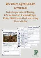 Vorschau - Arbeitsblätter - Wer waren eigentlich die Germanen? - Deckblatt