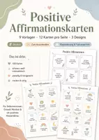 Vorschau - Poster - Affirmationskarten – 108 Karten für Growth Mindset & Klassenklima - Deckblatt