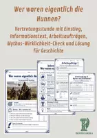 Vorschau - Arbeitsblätter - Wer waren eigentlich die Hunnen? - Deckblatt