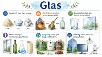 Vorschau - Arbeitsblätter - Arbeitsblatt zum Thema "Glas" + Onlineübung & MP3 + Infografik - Seite 2