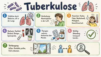Vorschau - Arbeitsblätter - AB mit Fragen zum Thema "Tuberkulose" + Lösungsblatt + Mindmap + Infografik - Seite 1